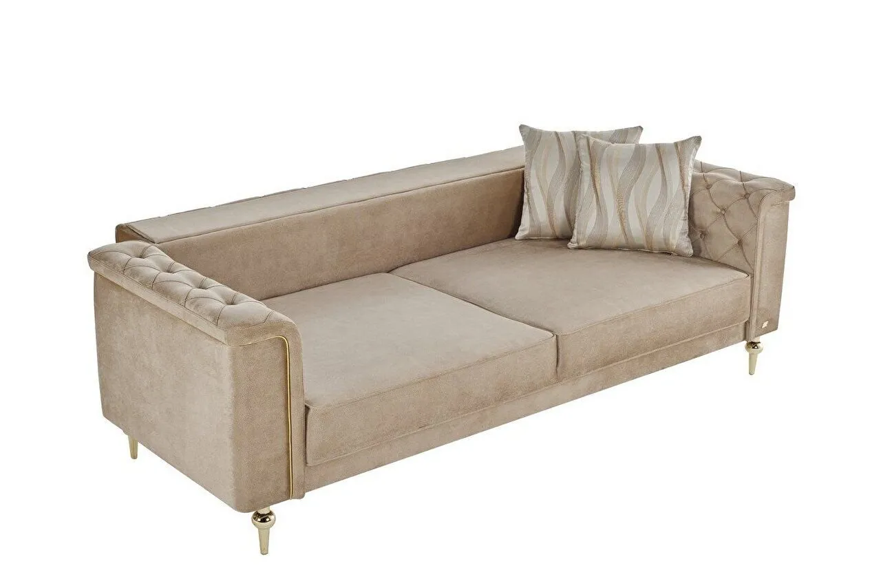 BLANCA Sofa Set Gold - Mink-8