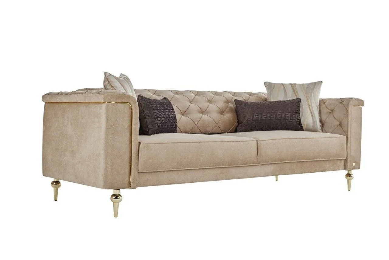 BLANCA Sofa Set Gold - Mink-9