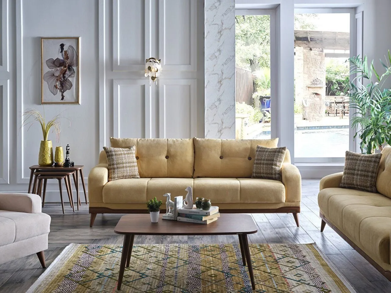 ESTILO X Sofa Set - Yellow-4