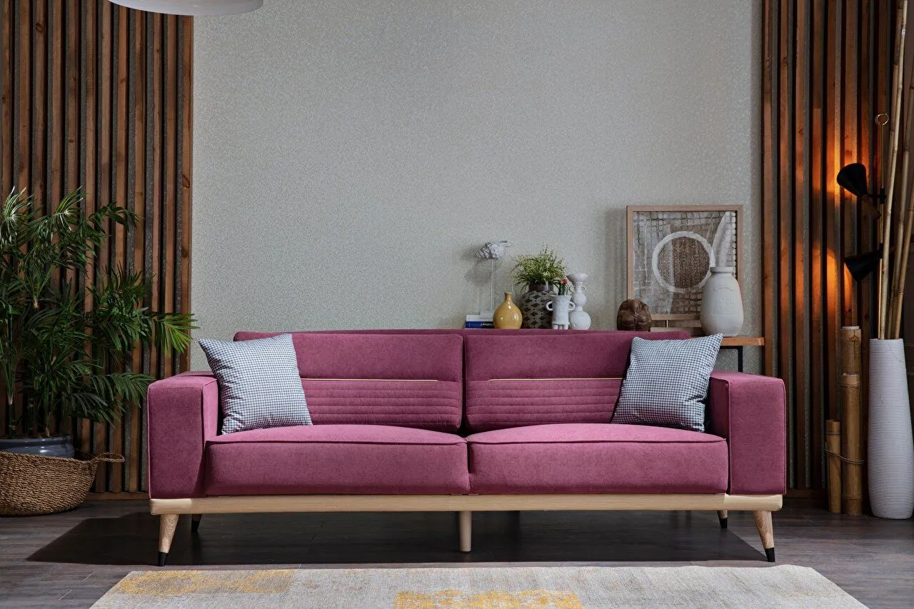 LENA Sofa Set - Dried Rose-3