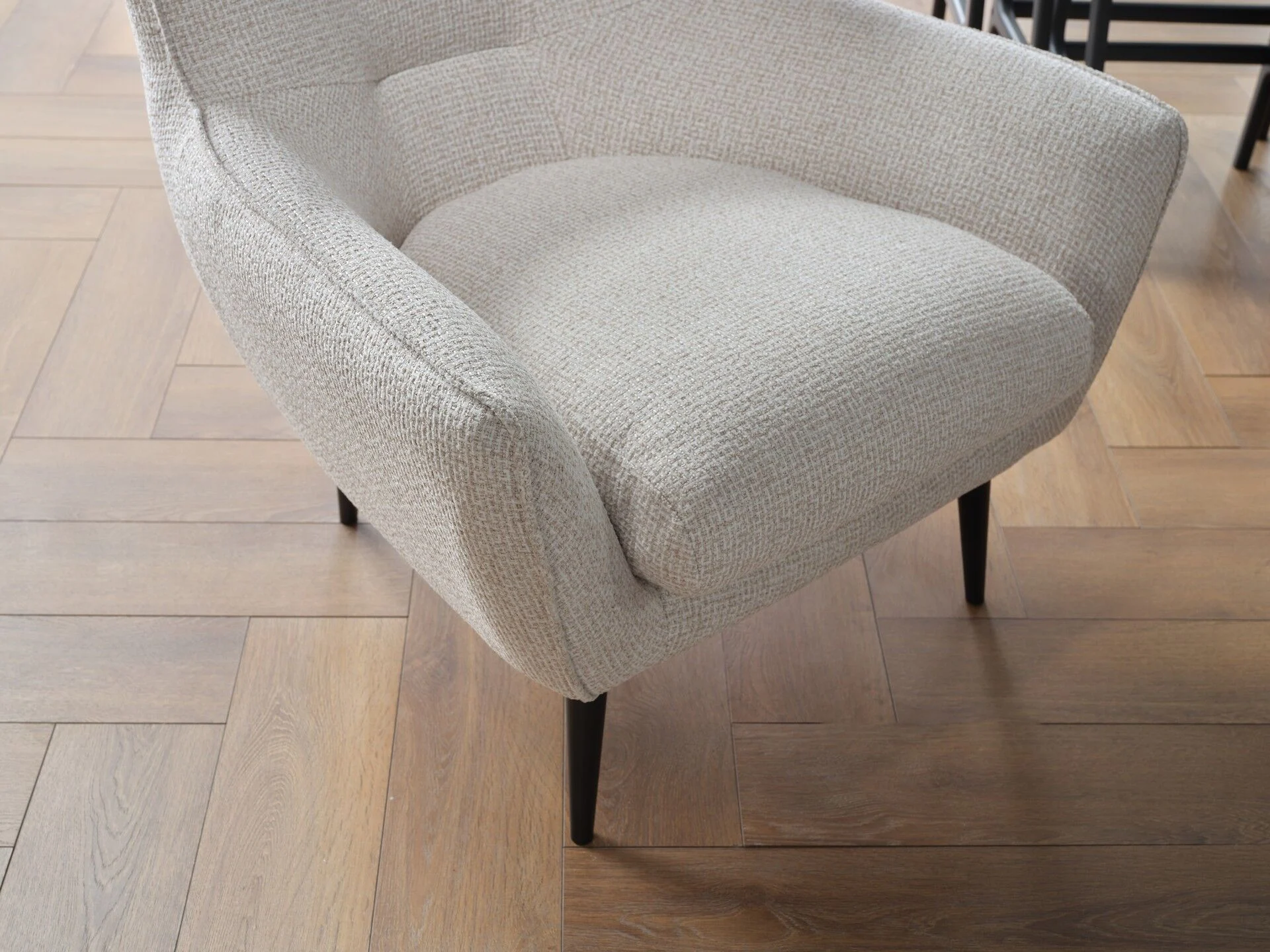 ALYA Sofa Set – Green & Beige with Black Legs (6)