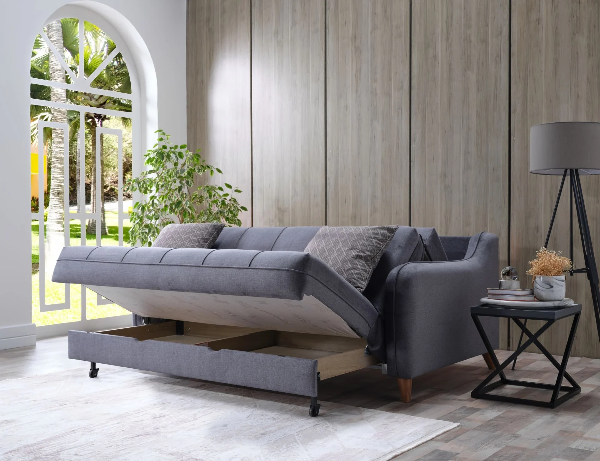 ALDIS 2 Seater Sofa Fold out bed (7)